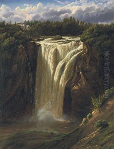 Montmorency Falls, St. Lawrence River, Near Quebec by Ferdinand Richardt