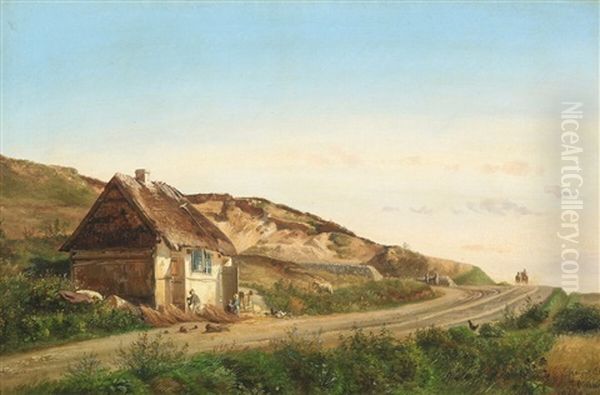 Summer Day In The Countryside With A Farmhouse - view 1