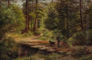 Boy With Cart by Ferdinand Richardt