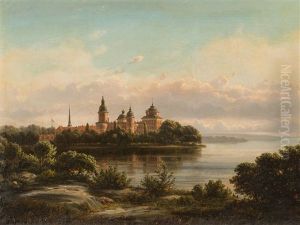 Castle Gripsholm by Ferdinand Richardt