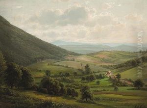 New York State Countryside by Ferdinand Richardt