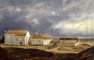 Borglum Kloster by Ferdinand Richardt