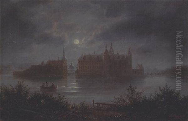 Fuldmanelys Over Frederiksborg Slot - view 1