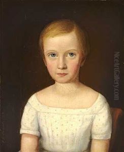 Pige I Prikket Kjole by Johan Carl Richardt