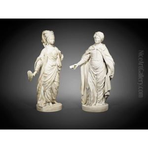 Un Africain Et Une Africaine, Ou Le Billet Doux (2 Works) by Josse Francois Joseph le Riche