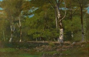 Bruyere Dans Un Sous-bois by Leon Richet