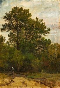 Waldlandschaft by Leon Richet