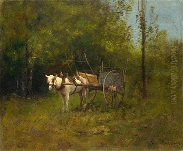 Donkey With Cart - view 1