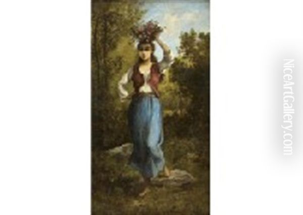 Jeune Femme Fleurie - view 1