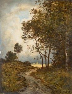 Chemin En Lisiere De Foret by Leon Richet