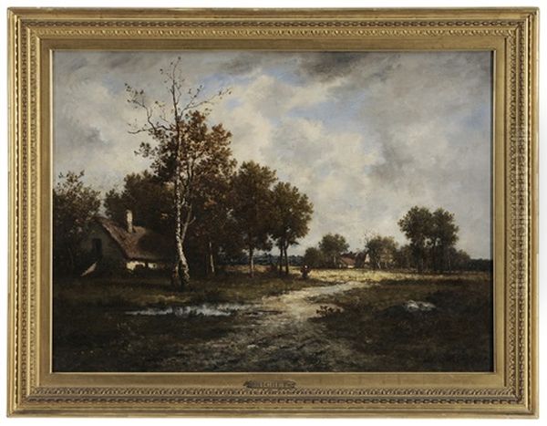 Landscape With Cottage And Figure On A Path - view 1