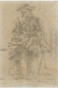 Un Jeune Homme Assis Sur Un Banc