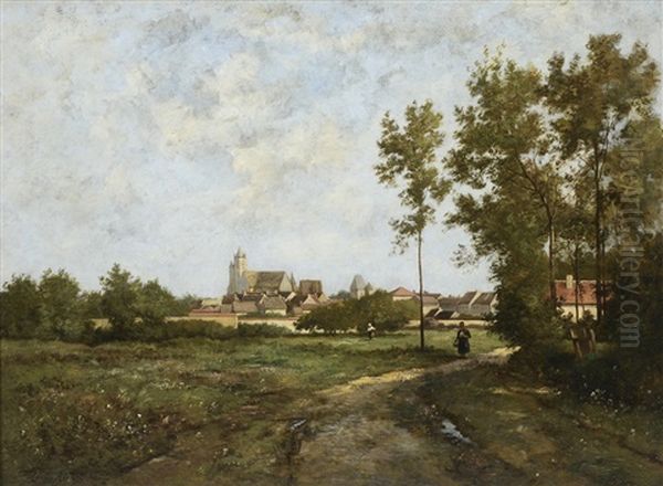 View Of A Town From A Road - view 1