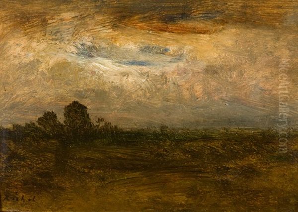 Landschaft Bei Aufziehendem Gewitter - view 1