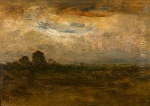 Landschaft Bei Aufziehendem Gewitter Landschaft Bei Aufziehendem Gewitter