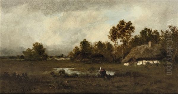 Near Barbizon - By A Farm - view 1