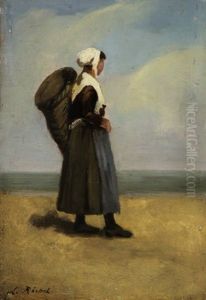 Die Muschelsammlerin by Leon Richet