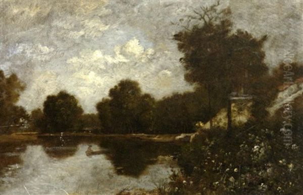 Pecheurs En Bordure D'etang - view 1