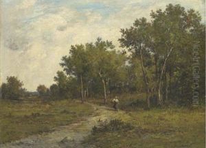 A Figure On A Country Path A Figure On A Country Path