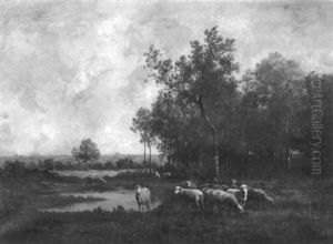 A Flock by Leon Richet