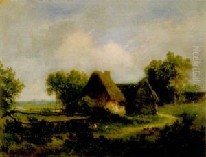 Landschaft Mit Bauernhaus by Leon Richet