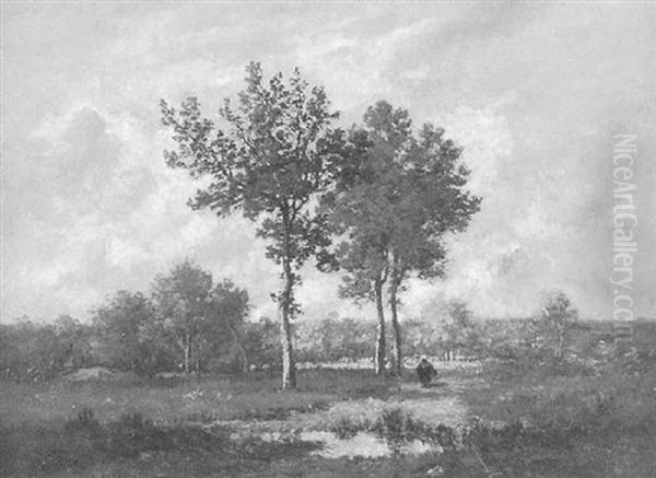 A Faggot Gatherer In The Meadow - view 1