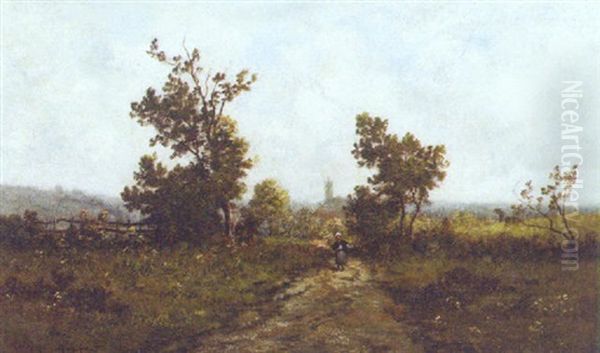 Gathering Twigs On A Country Path - view 1
