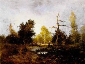 Mare En Foret by Leon Richet