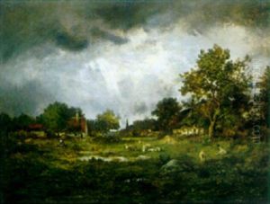 A Cottage In The Forest by Leon Richet