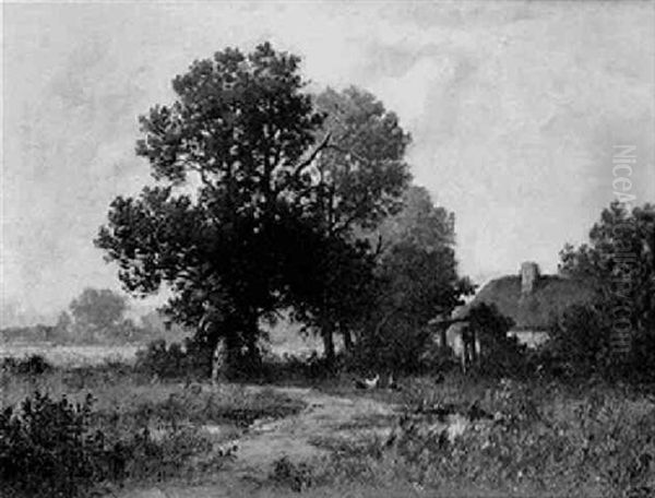 Chaumiere Dans Un Paysage - view 1