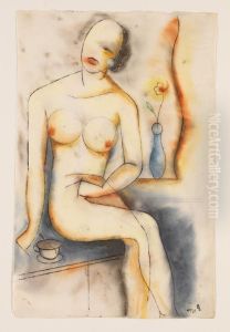 Sitzende. by Erich Borchert