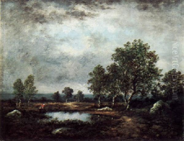 Drawing Water In A Brooding Landscape - view 1