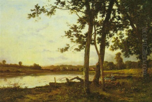 Pecheur Au Bord D'un Fleuve - view 1