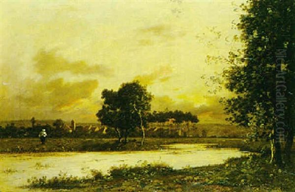 Flusslandschaft Im Abendlicht - view 1