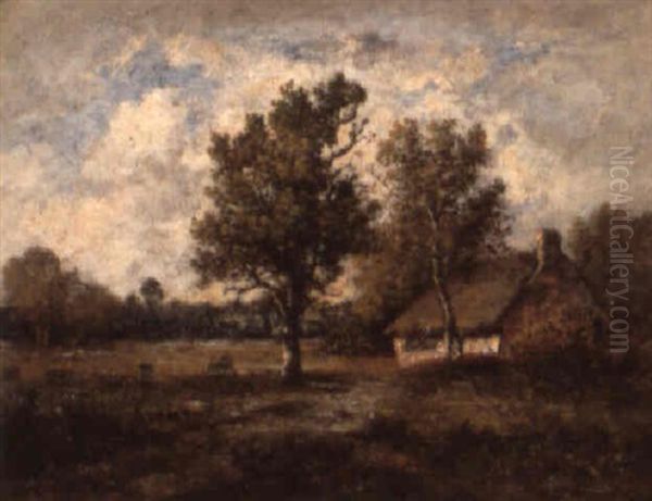 A Wooded Landscape With A Cottage - view 1