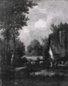 Le Moulin A Eau Anime D'un Personnage