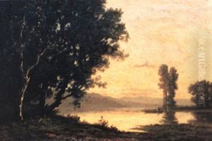 Soir Pres De L'etang by Leon Richet