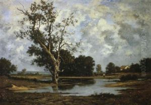 Figure By A Pond Figure By A Pond