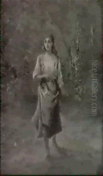 Frau Vor Wald - view 1