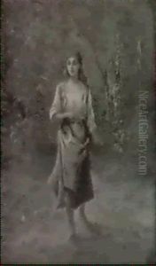 Frau Vor Wald Frau Vor Wald