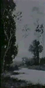 Au Bord De L'etang by Leon Richet