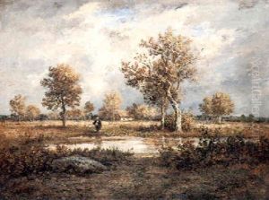 Crossing The Marsh by Leon Richet