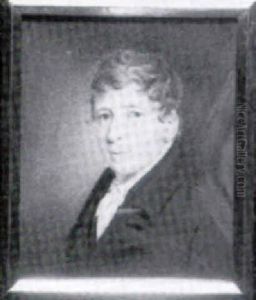 Gentleman In Black Coat, White Waistcoat And Cravat by Thomas Junior Richmond