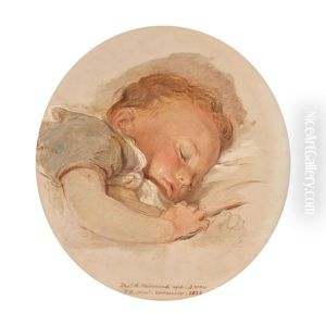 Portrait Of The Artist's Son Thomas Knyvett Richmond Aged Three by George Richmond
