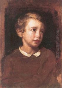 Portrait Of Thomas Knyvett Richmond, The Artist's Son by George Richmond
