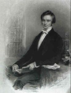 Portrait Of A Gentleman Reading Beside A Table