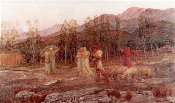 A Pastoral - A Memory Of The Valley Of Sparta - view 1