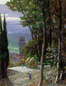 An Umbrian Threshing Floor Near Rocca Sant'angelo by Sir William Blake Richmond