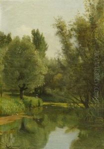 Flussufer Im Spatsommer by Jules Richomme