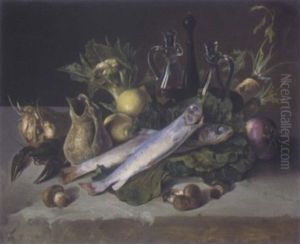 Fischstilleben by Carl August Richter